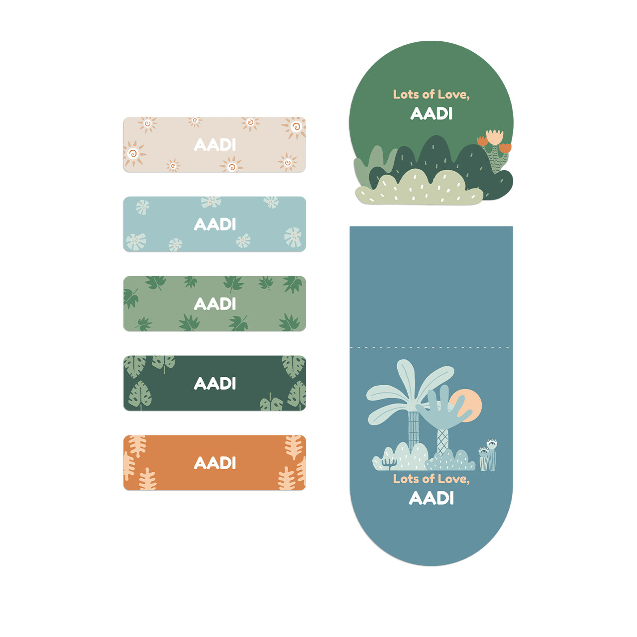 Name Labels / Gift Stickers - Nature and I