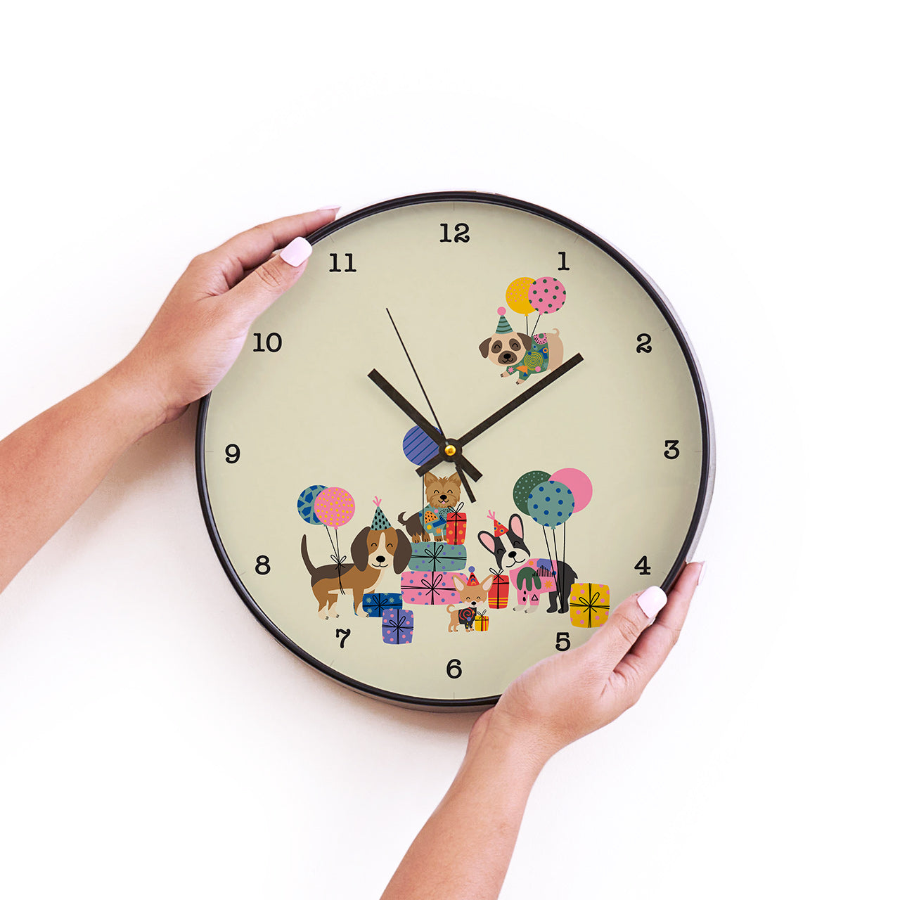 Wall Clock - Paw Party, Dogs