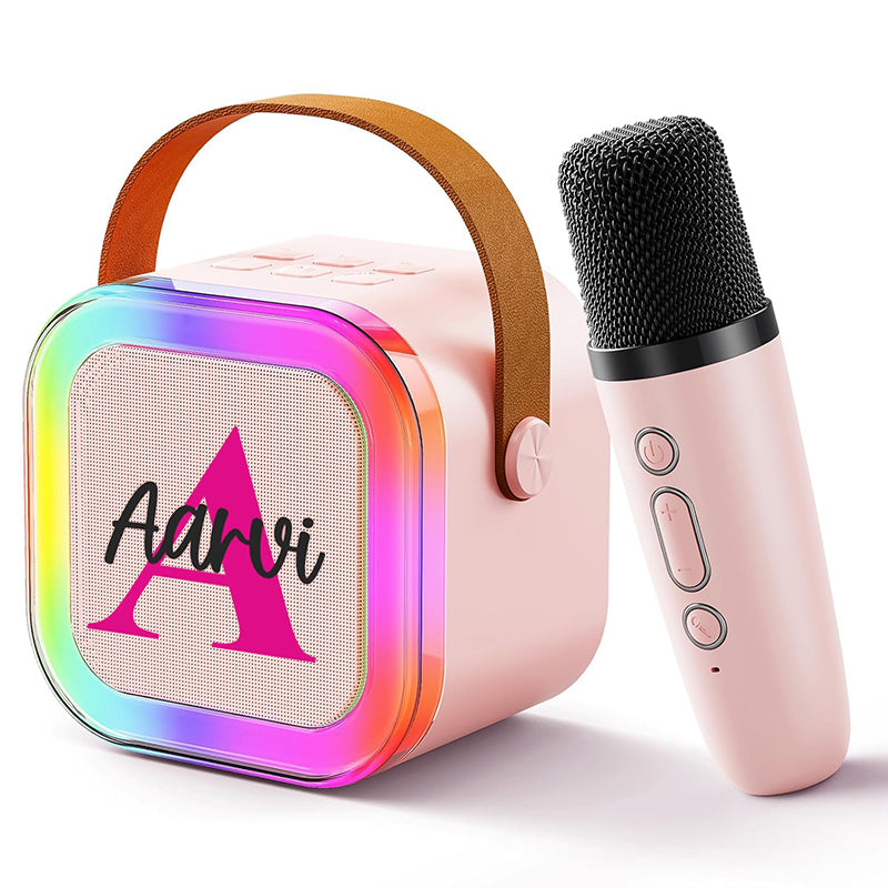 Wireless Karoke Speakers With Mic - Peach – Buy Now at My Baby Babbles