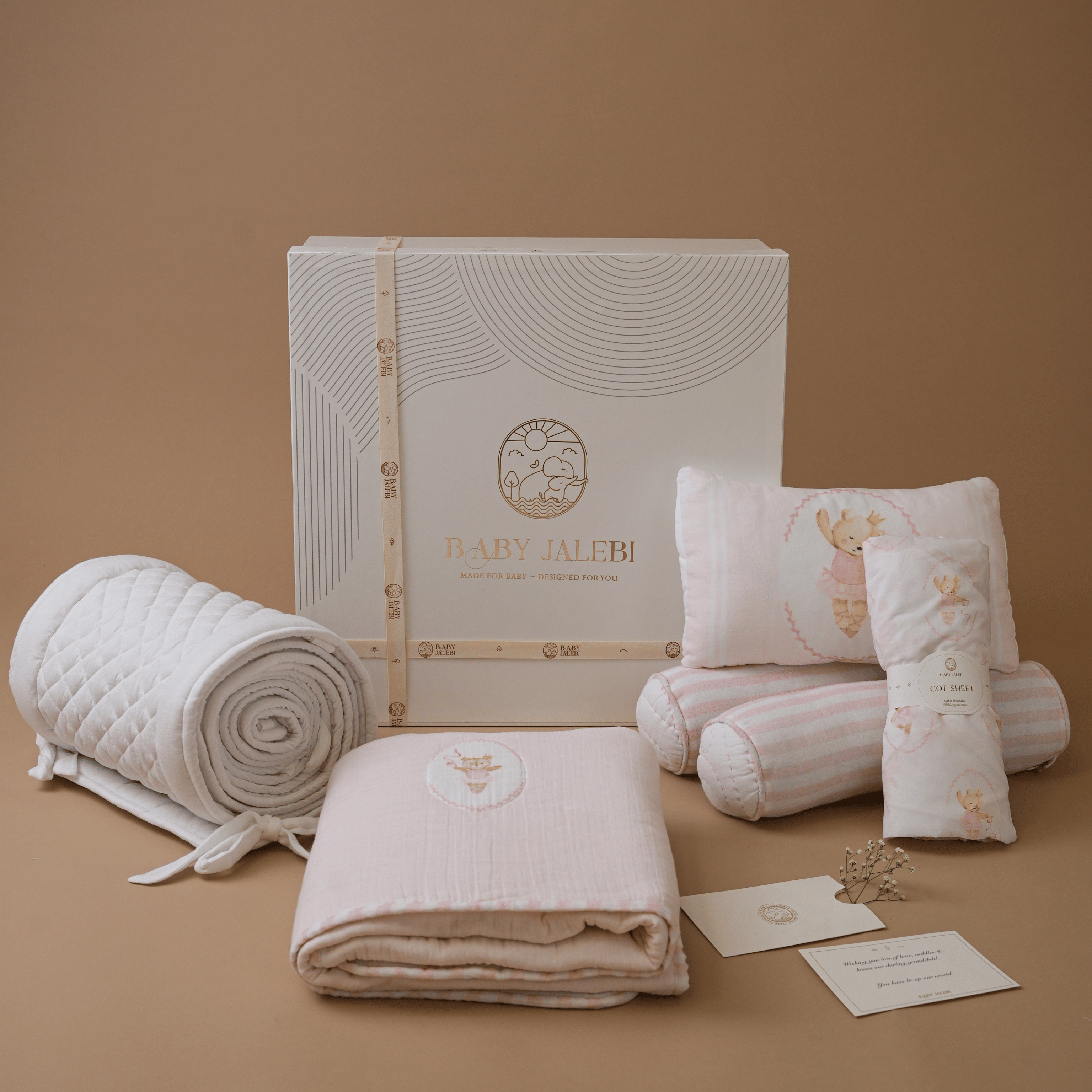 Prima Ballerina Bear Complete Cot Bedding Set with Bumper