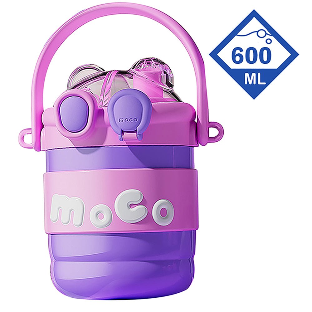 Purple & Pink 2 way Lid Style Moco Kids Water, 600 ml - Little Surprise BoxPurple & Pink 2 way Lid Style Moco Kids Water, 600 ml