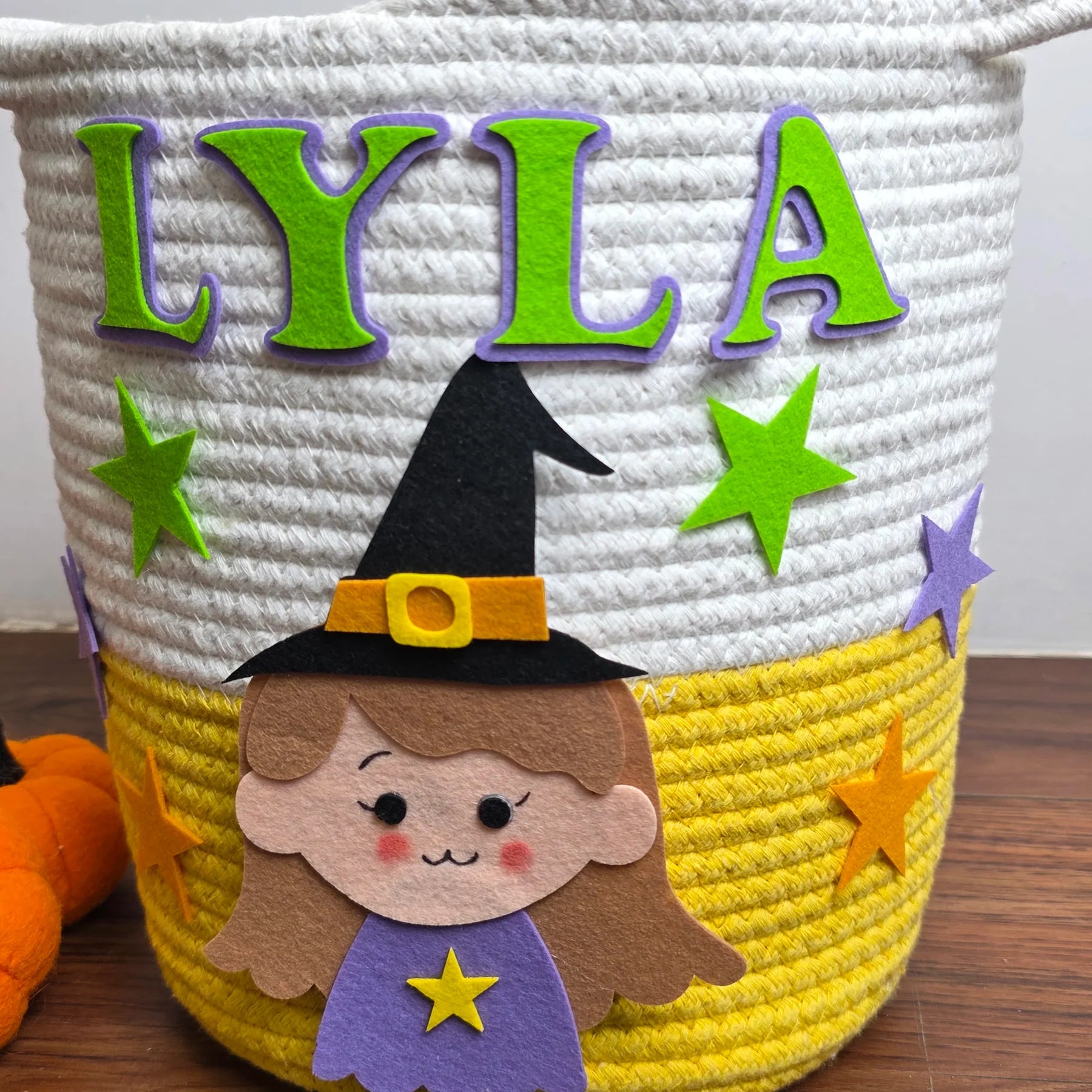 Halloween Trick-or-Treat Basket Personalised