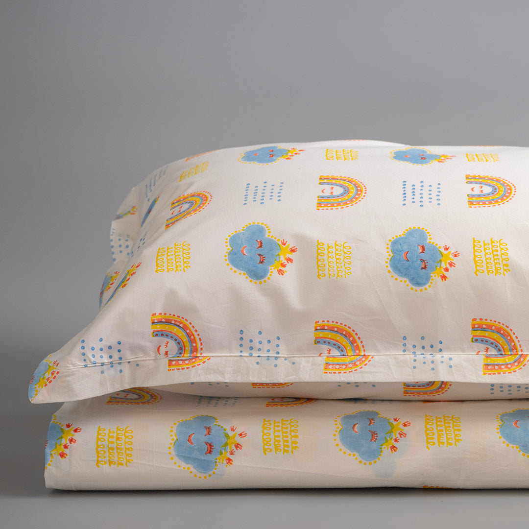 Gudgoodie Kids Flat Bedsheet Set - 100% Cotton Percale - Queen/Double Bedsheet