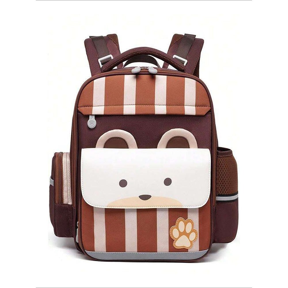 Shiny Brown Bear Lunchbag and Ergonomic School Backpack for Kids.(2 pcs set) - Little Surprise BoxShiny Brown Bear Lunchbag and Ergonomic School Backpack for Kids.(2 pcs set)