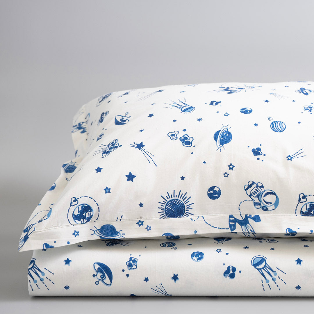 Gudgoodie Kids Flat Bedsheet Set - 100% Cotton Percale - Queen/Double Bedsheet