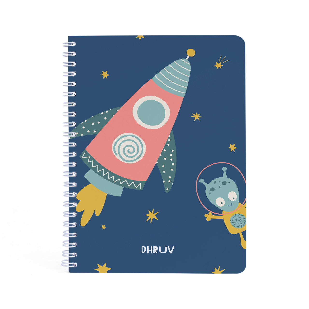Personalised Spiral Notebook - Space Explorer