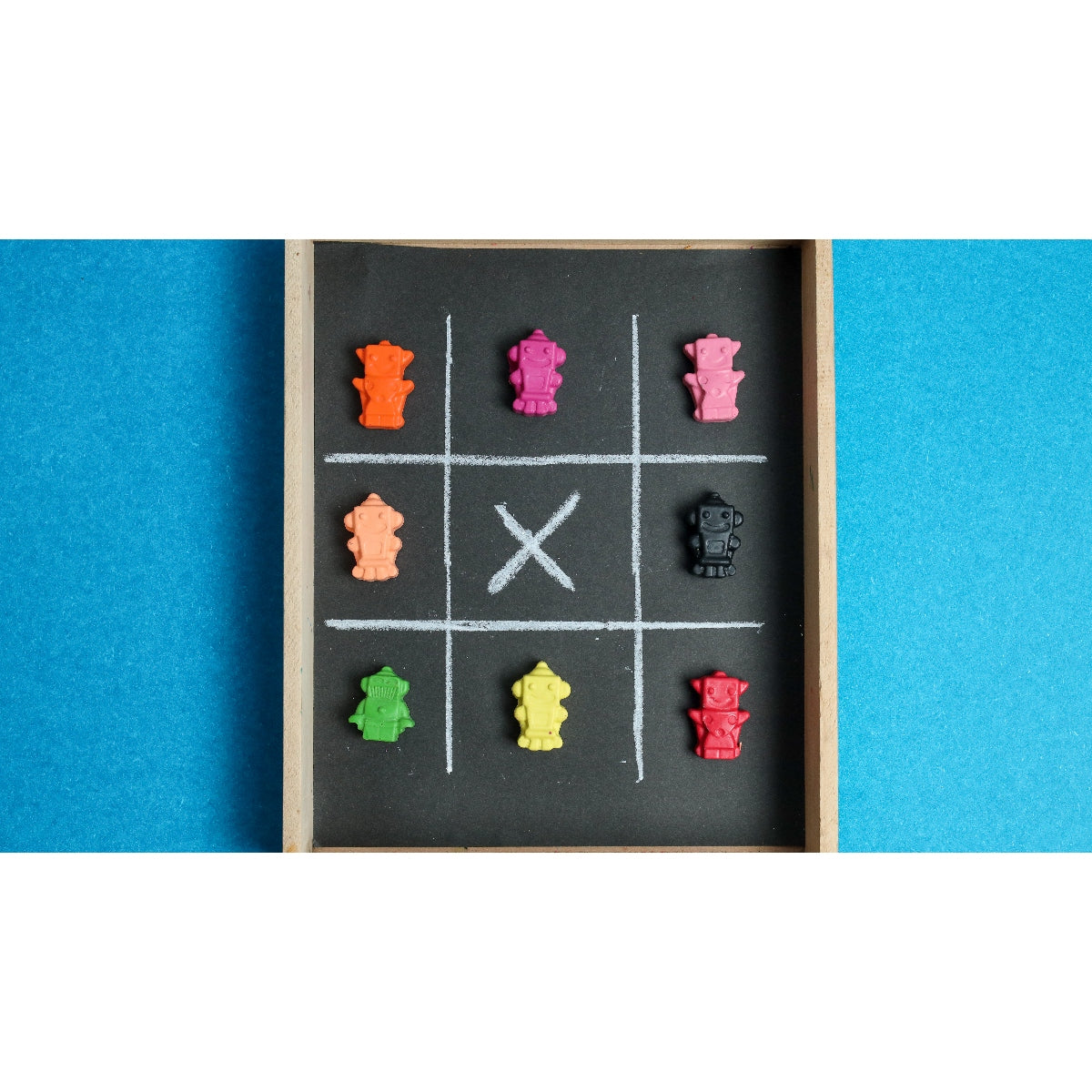 Mini Robot Set Of 8 Crayons