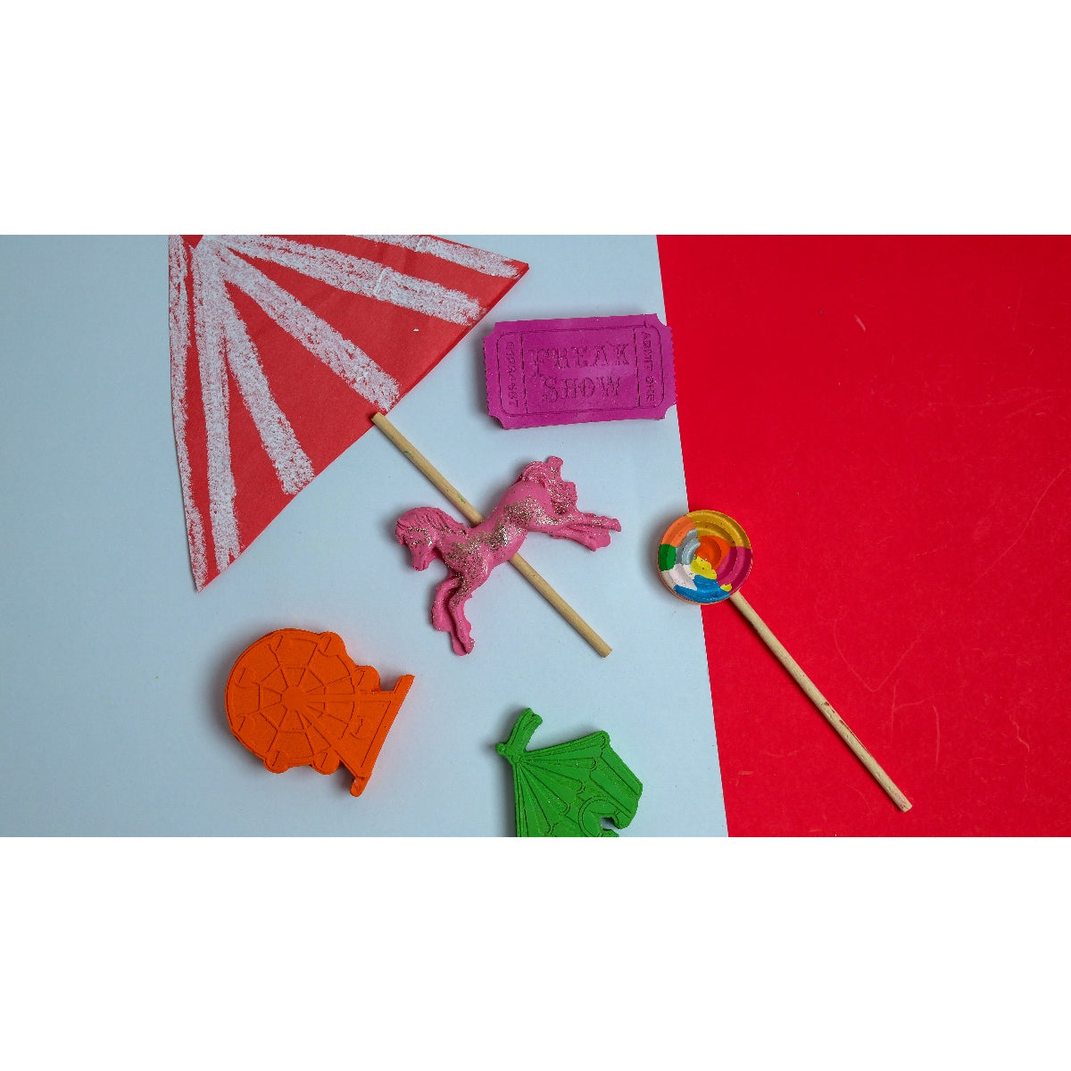 Jumbo Carnival Set of 5 Crayons