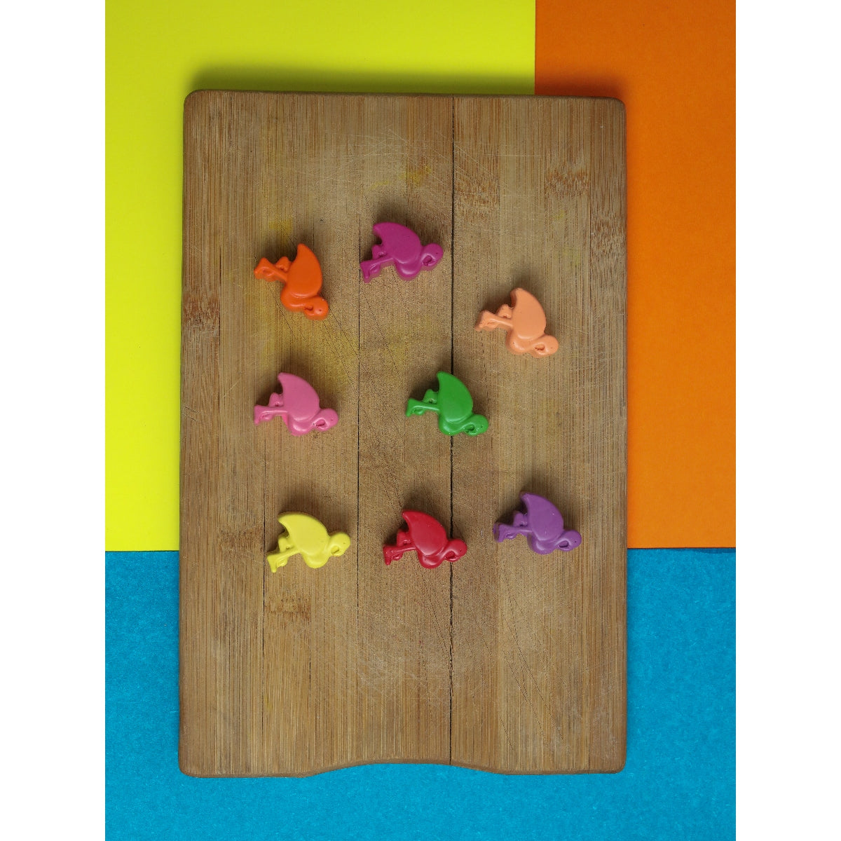 Mini Flamingo Set Of 8 Crayons