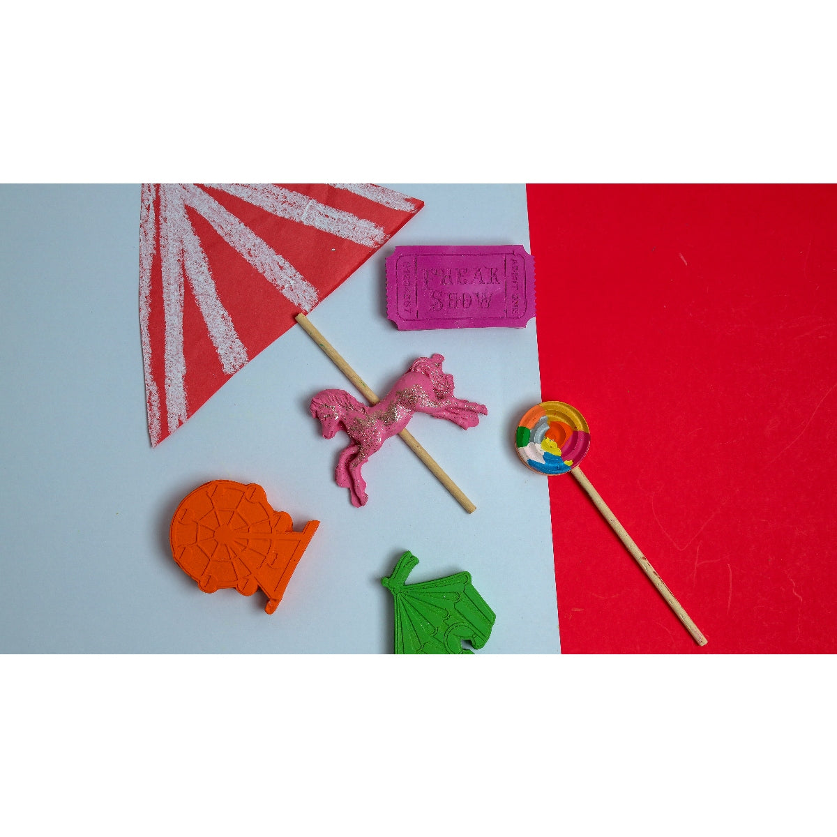 Jumbo Carnival Set of 5 Crayons