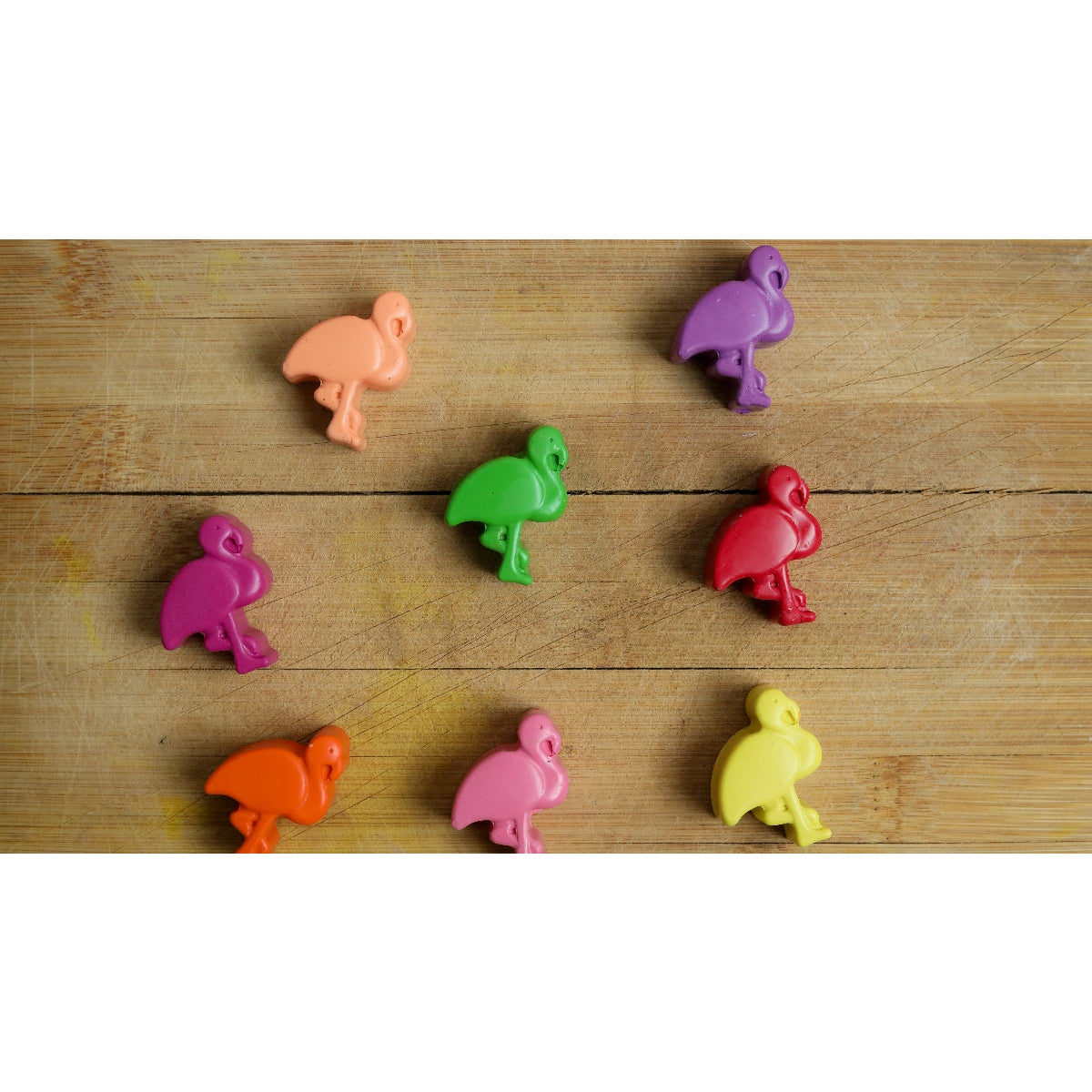 Mini Flamingo Set Of 8 Crayons