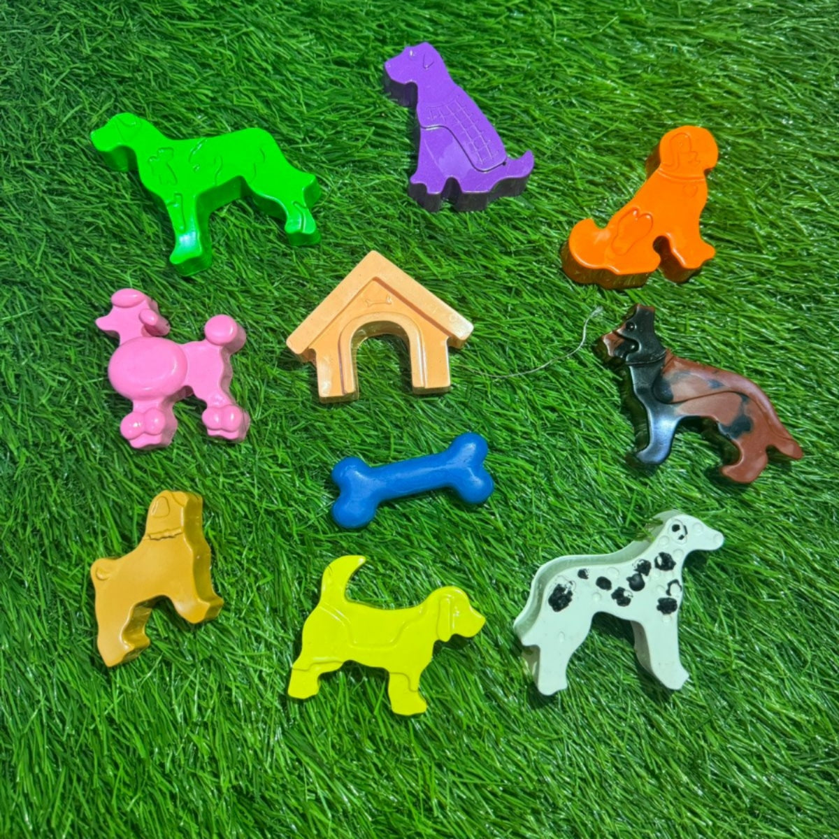 Dog Breed Crayon Set of 9