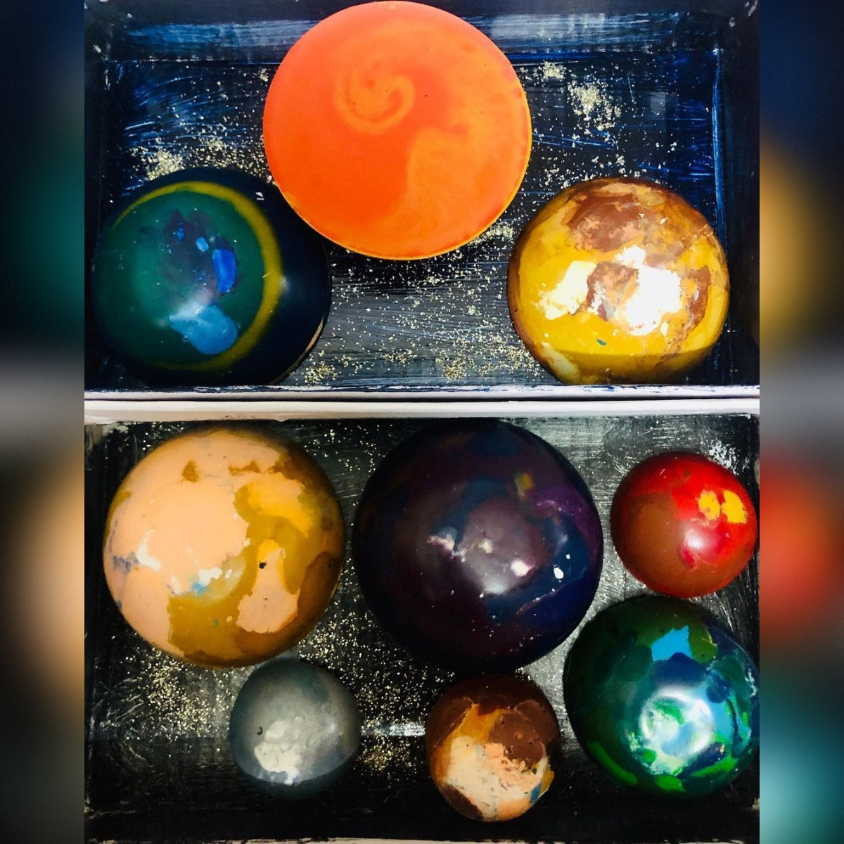 The Planets Set Of 9 Crayons