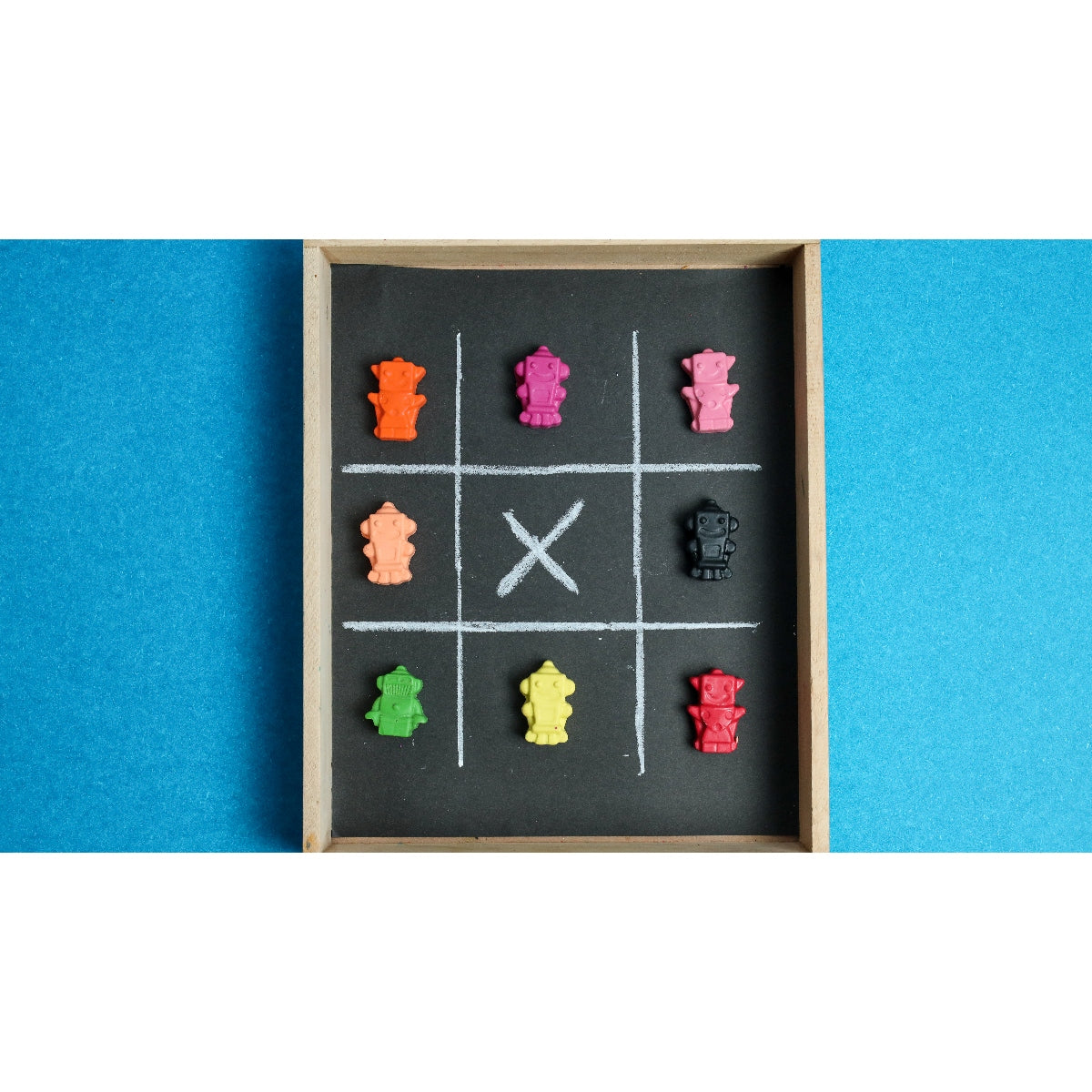 Mini Robot Set Of 8 Crayons