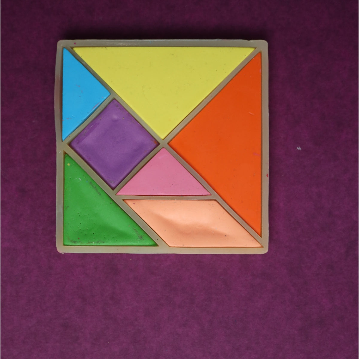 Tangram Set Of 7 Crayons
