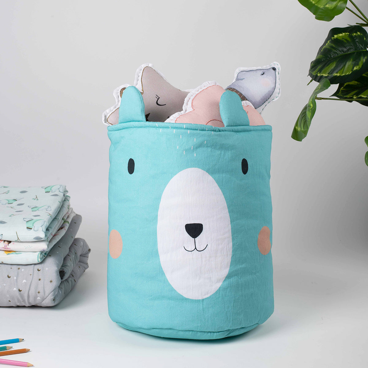 Tiny Snooze Storage Basket- Bear