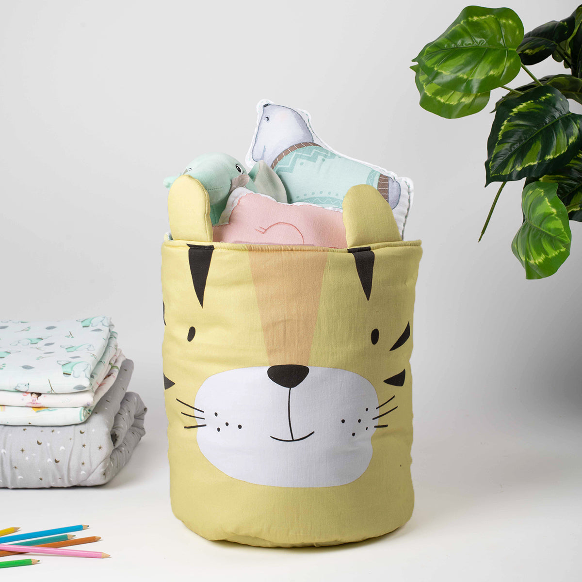 Tiny Snooze Storage Basket- Tiger