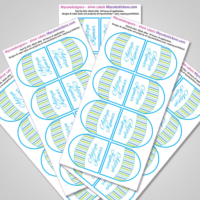 Shoe Labels Pack - Stripes