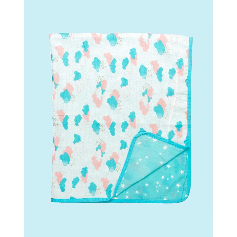 Theoni Organic Cotton Mal Dohar Receiving Blankets - Miami Skies