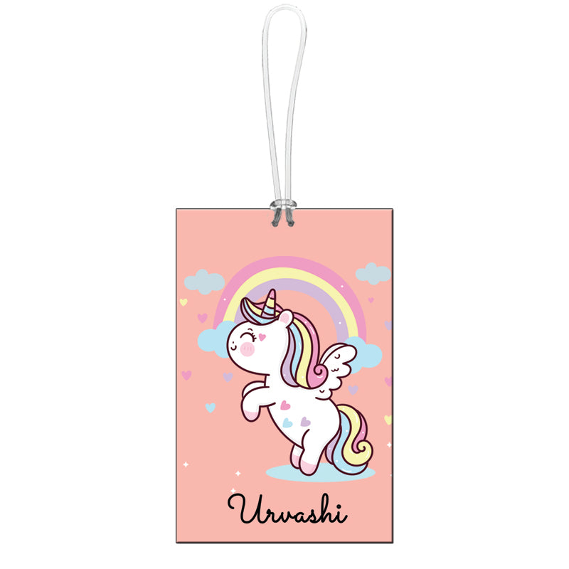 Passport Cover + Luggage Tag -  Unicorn Rainbow