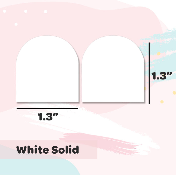 Shoe Labels Pack - Solid White