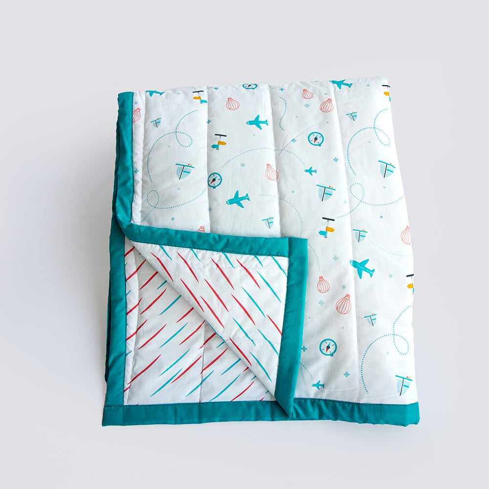 Lil Travellers - Reversible Comfort Quilt