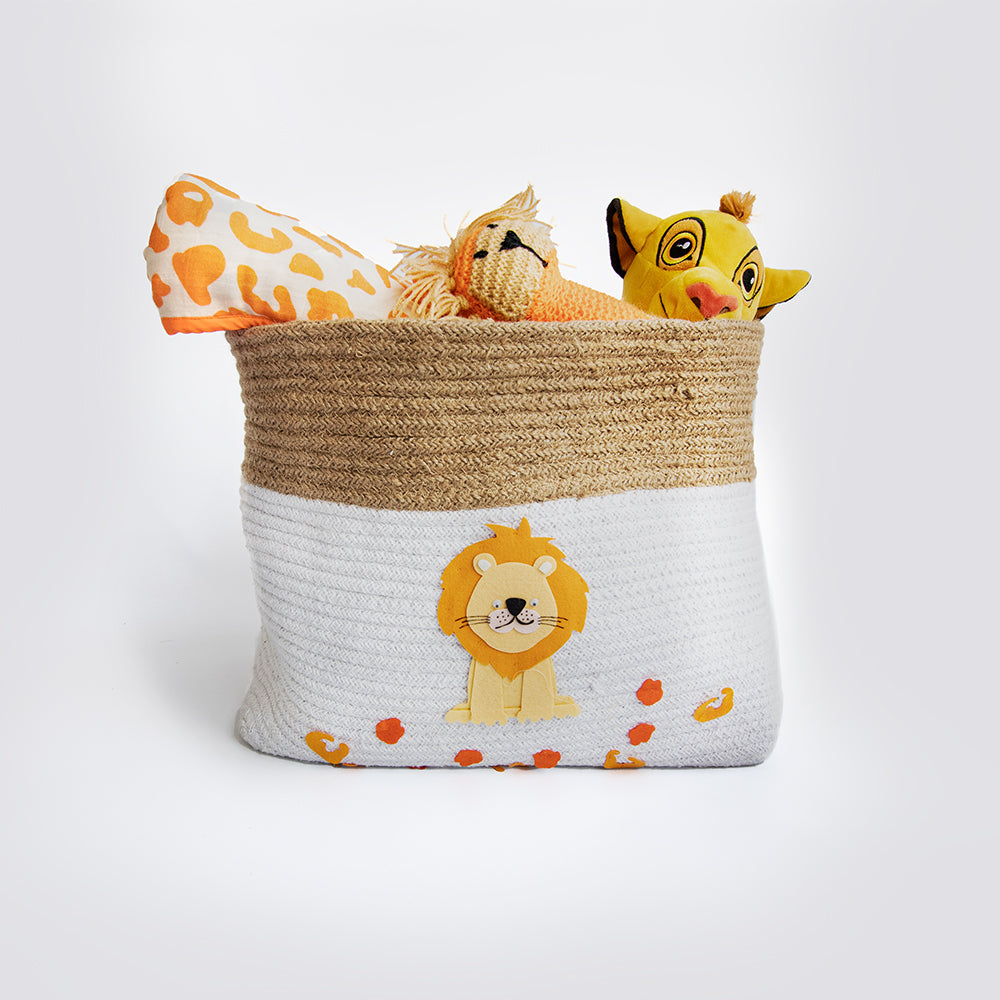 Baby Animals- Cotton Rope Basket- Individual/ Set Of 2