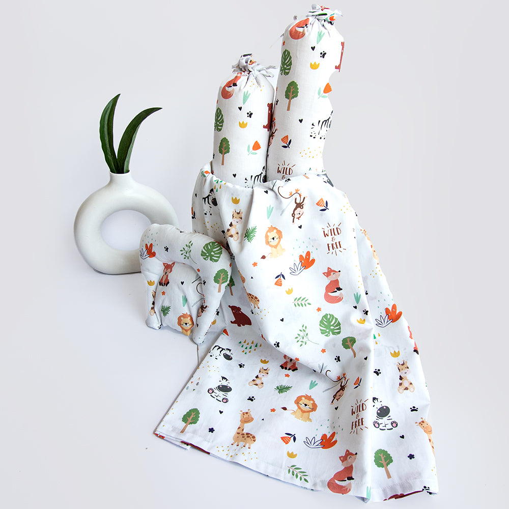 Baby Animals - Cot Bedsheet Set