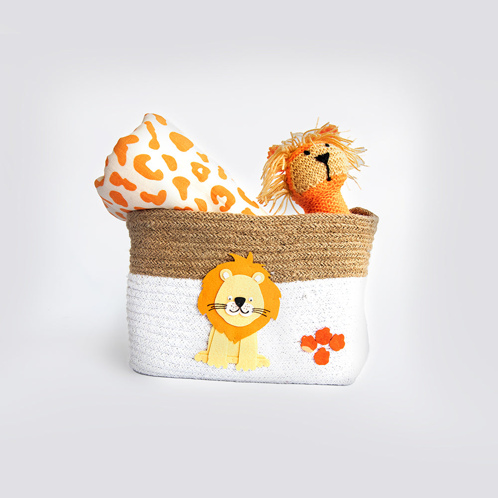 Baby Animals- Cotton Rope Basket- Individual/ Set Of 2
