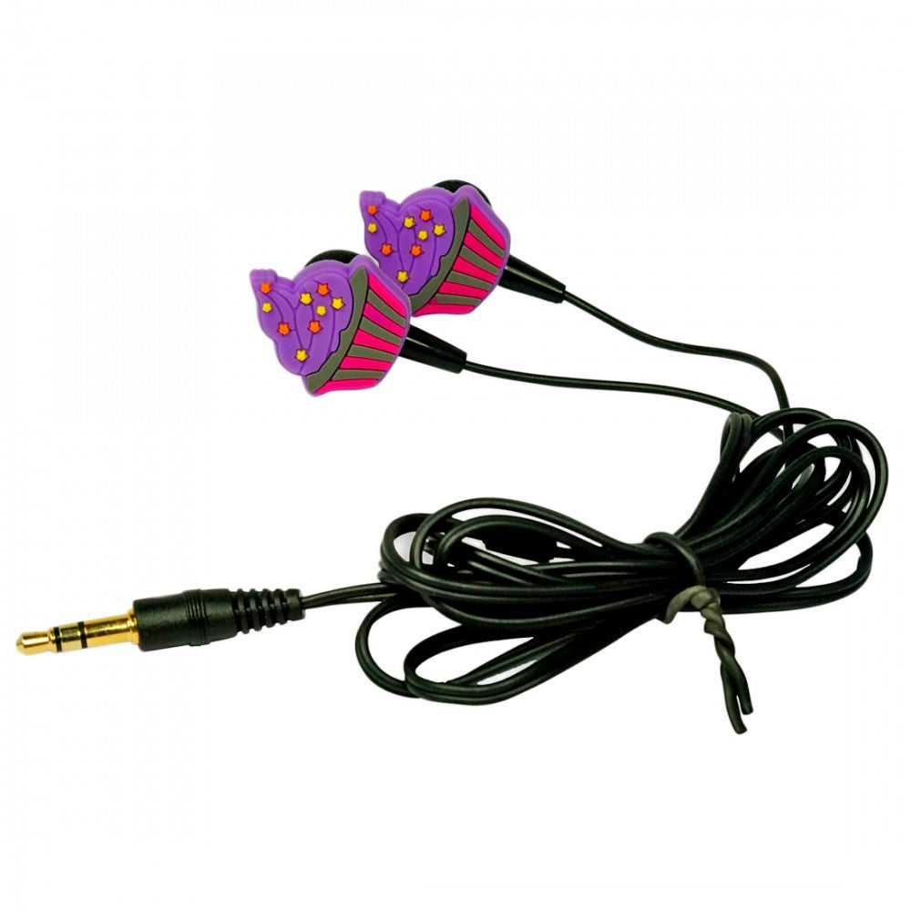 Cupcake Charm Earbuds
