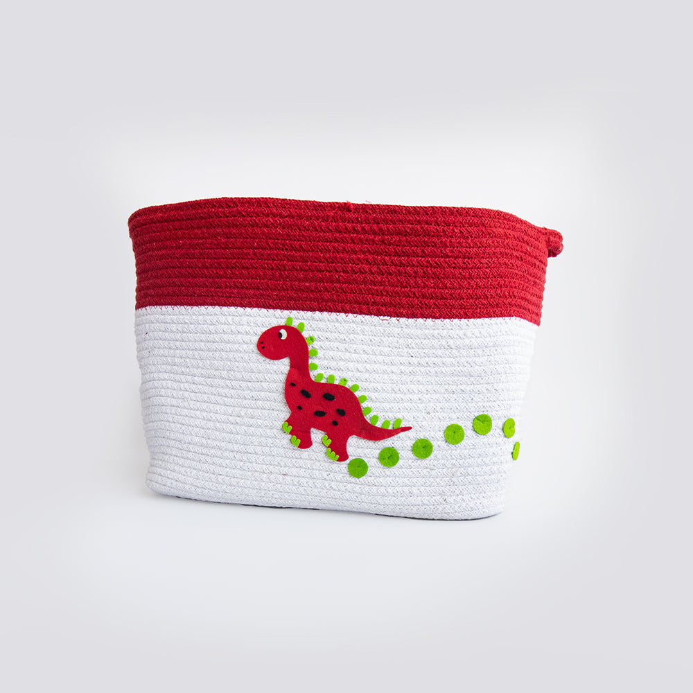 Dino Friend- Cotton Rope Basket - Individual/ Set Of 2