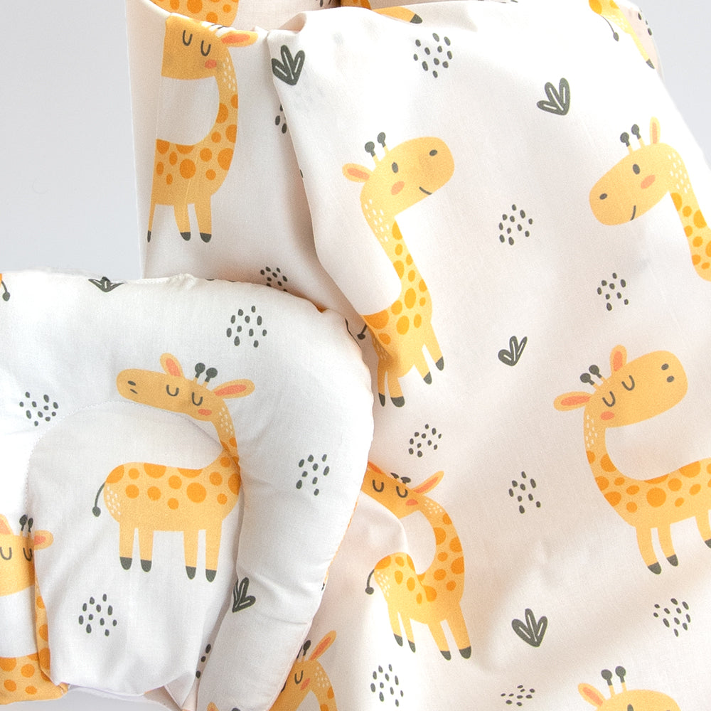 Baby Giraffe - Cot Bedsheet Set (Fitted)