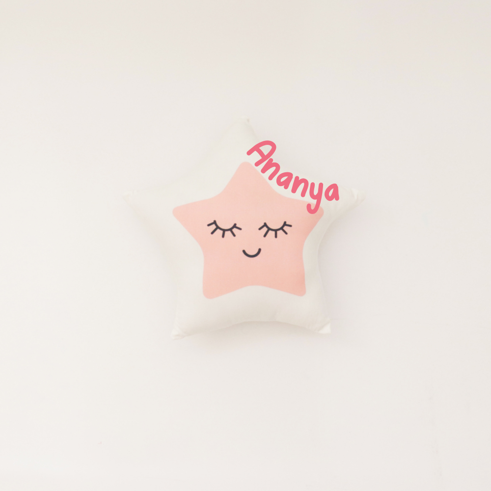 Star (Peach) - Shape Cushion