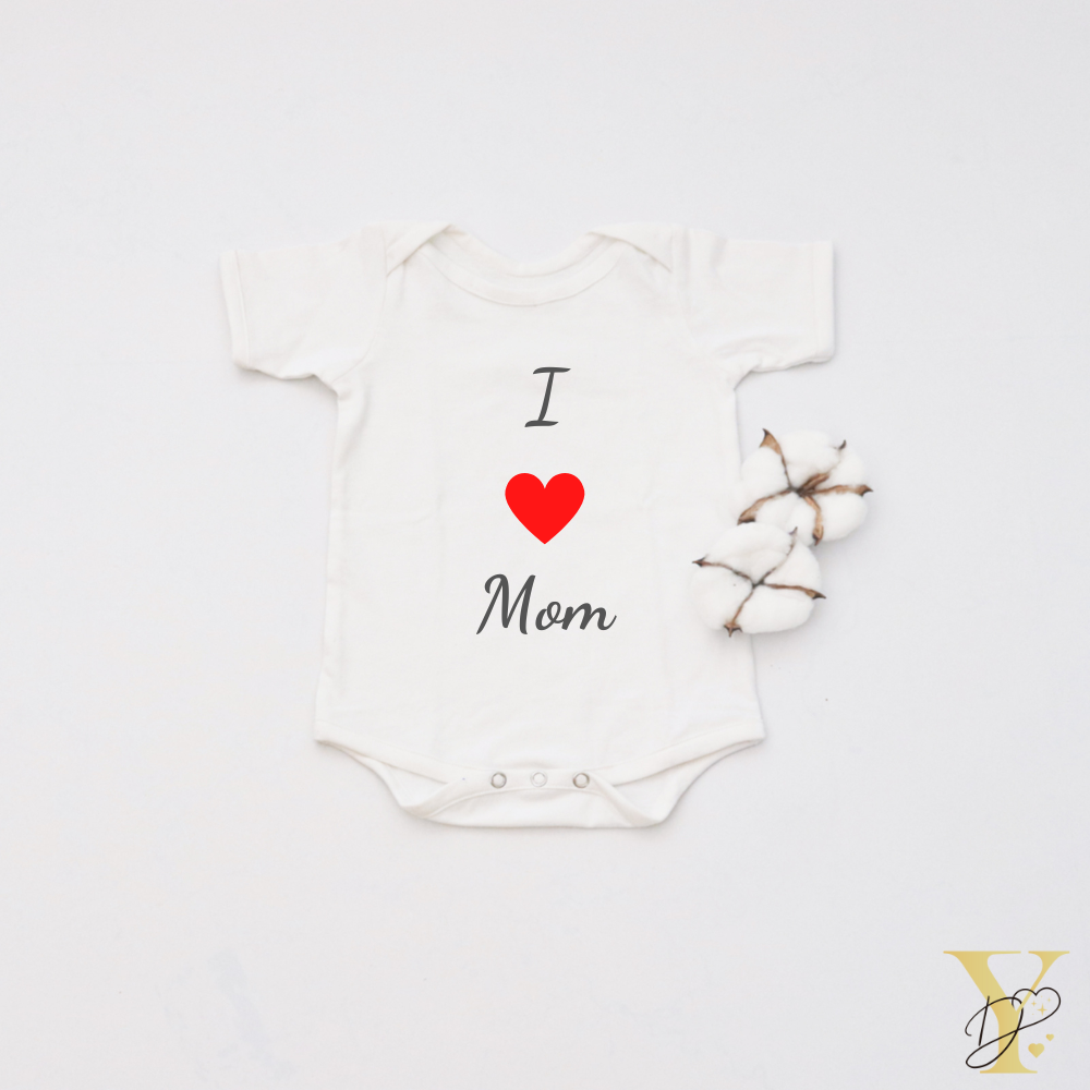 I Love Mom Bodysuit