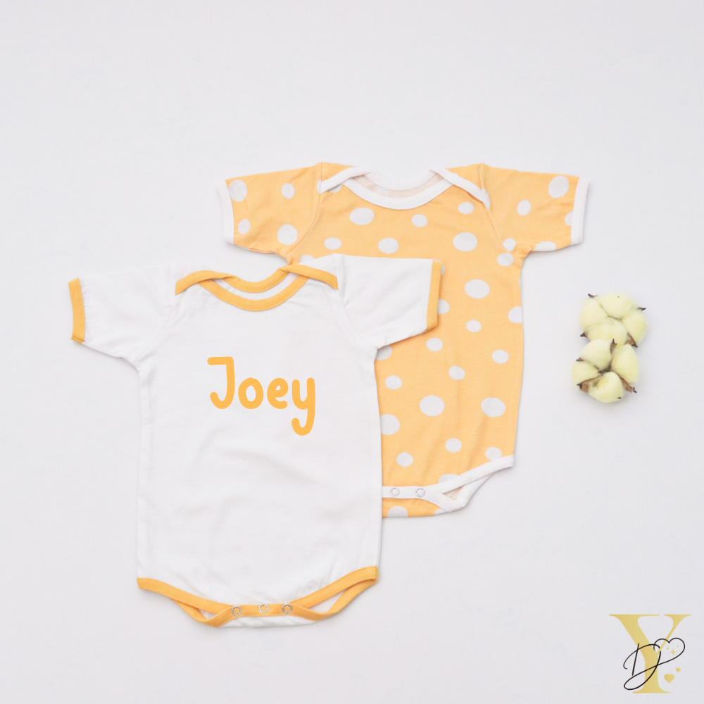 Cute Polka Bodysuits - Set Of 2