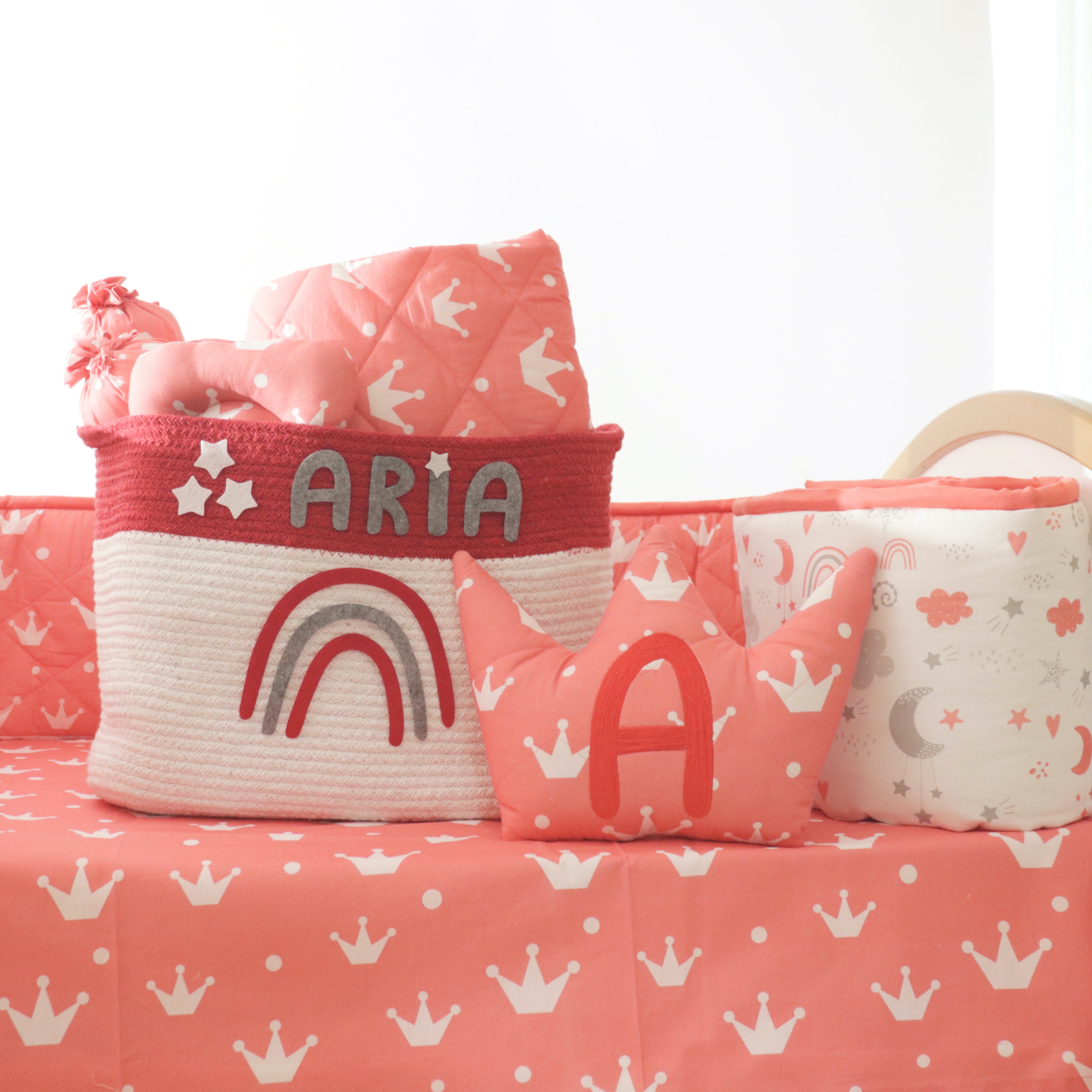 Crowns- Organic Cot Bedding Gift Set