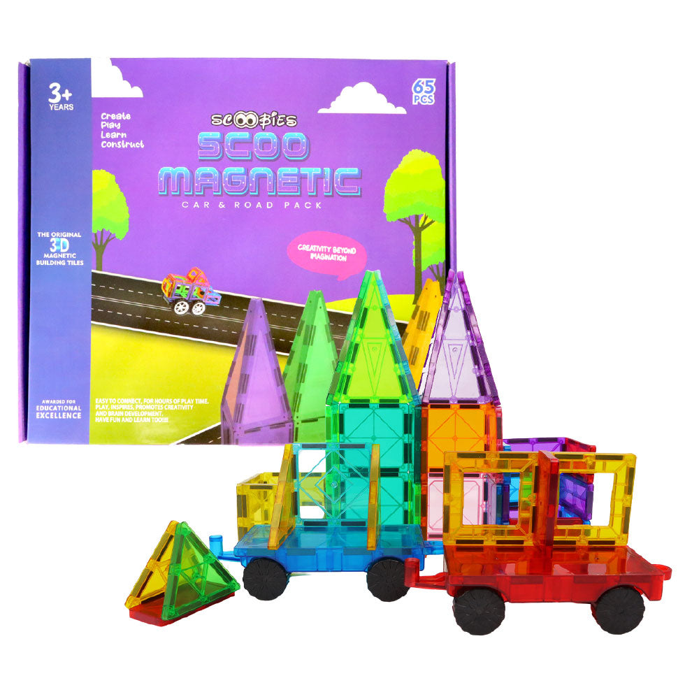 Scoobies Magnetic Car & Road Pack