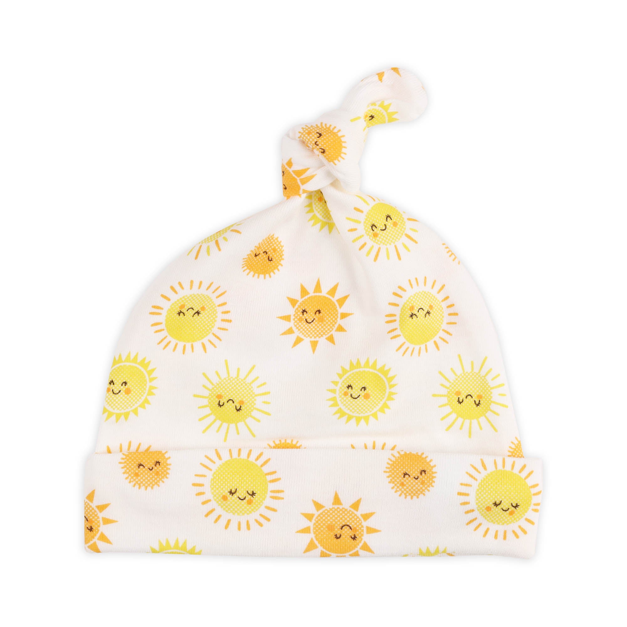 Kicks & Crawl- Hello Sunshine Knotted Caps - Pack of 3