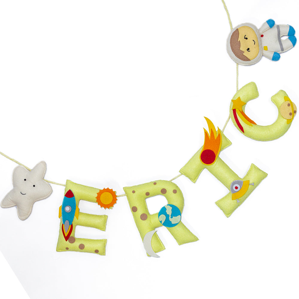 Outer Space Name Bunting / Garland - Boy