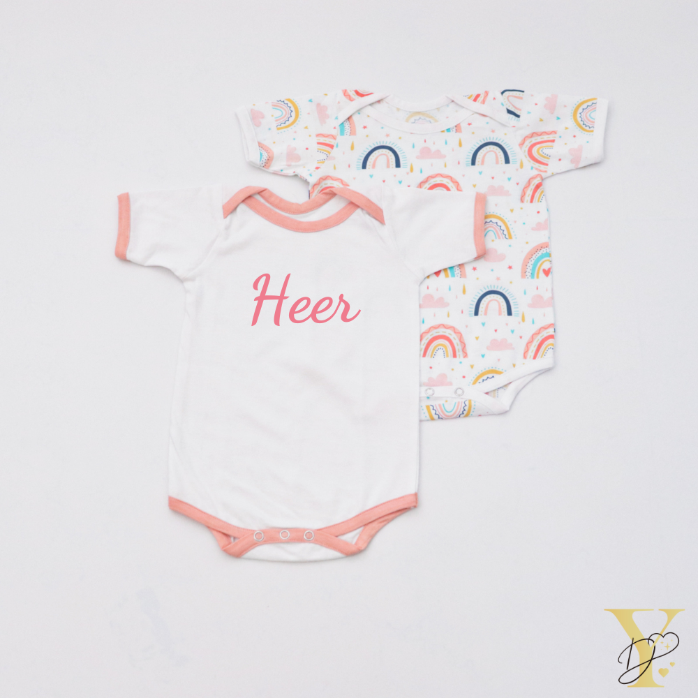 Look For Rainbows Bodysuits - Set Of 2