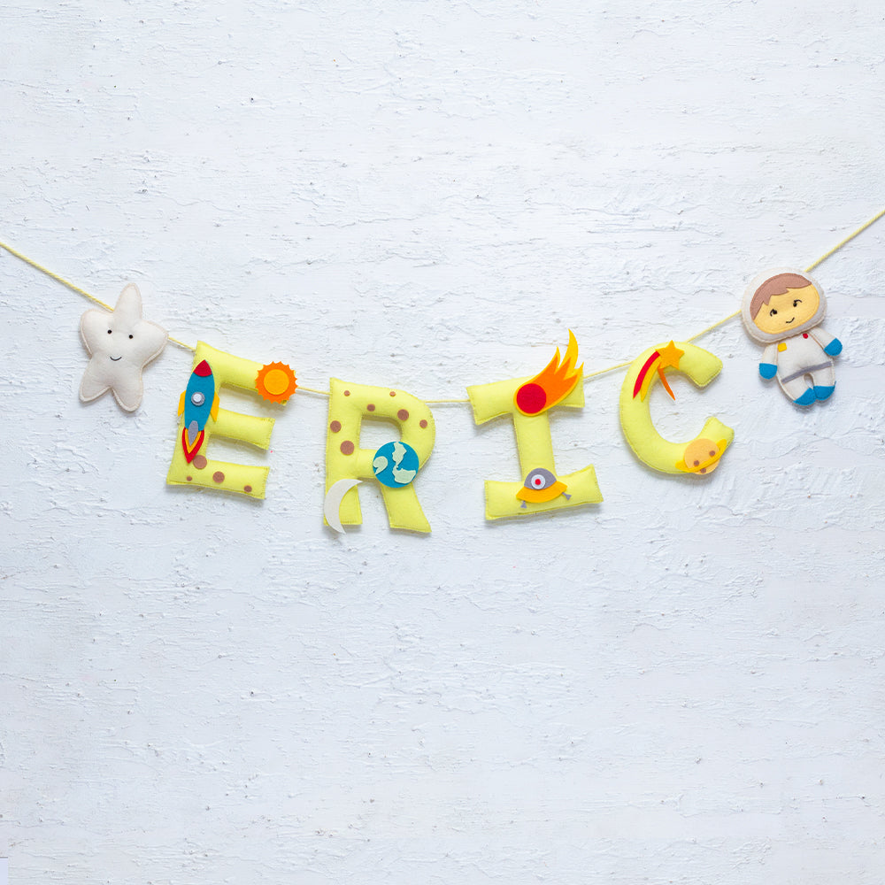 Outer Space Name Bunting / Garland - Boy