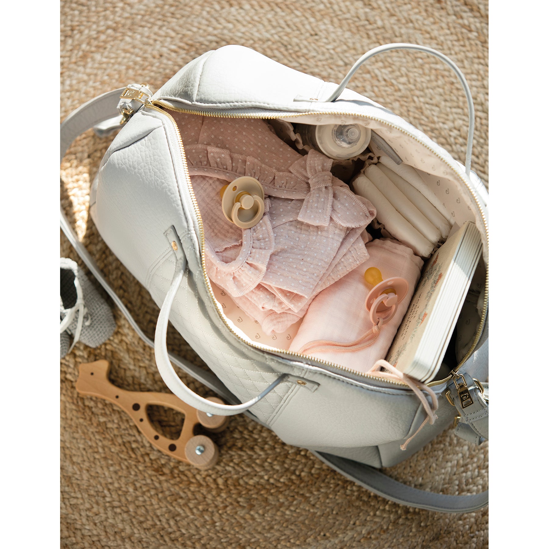Pasito a Pasito Maria Grey Diaper Changing Bag