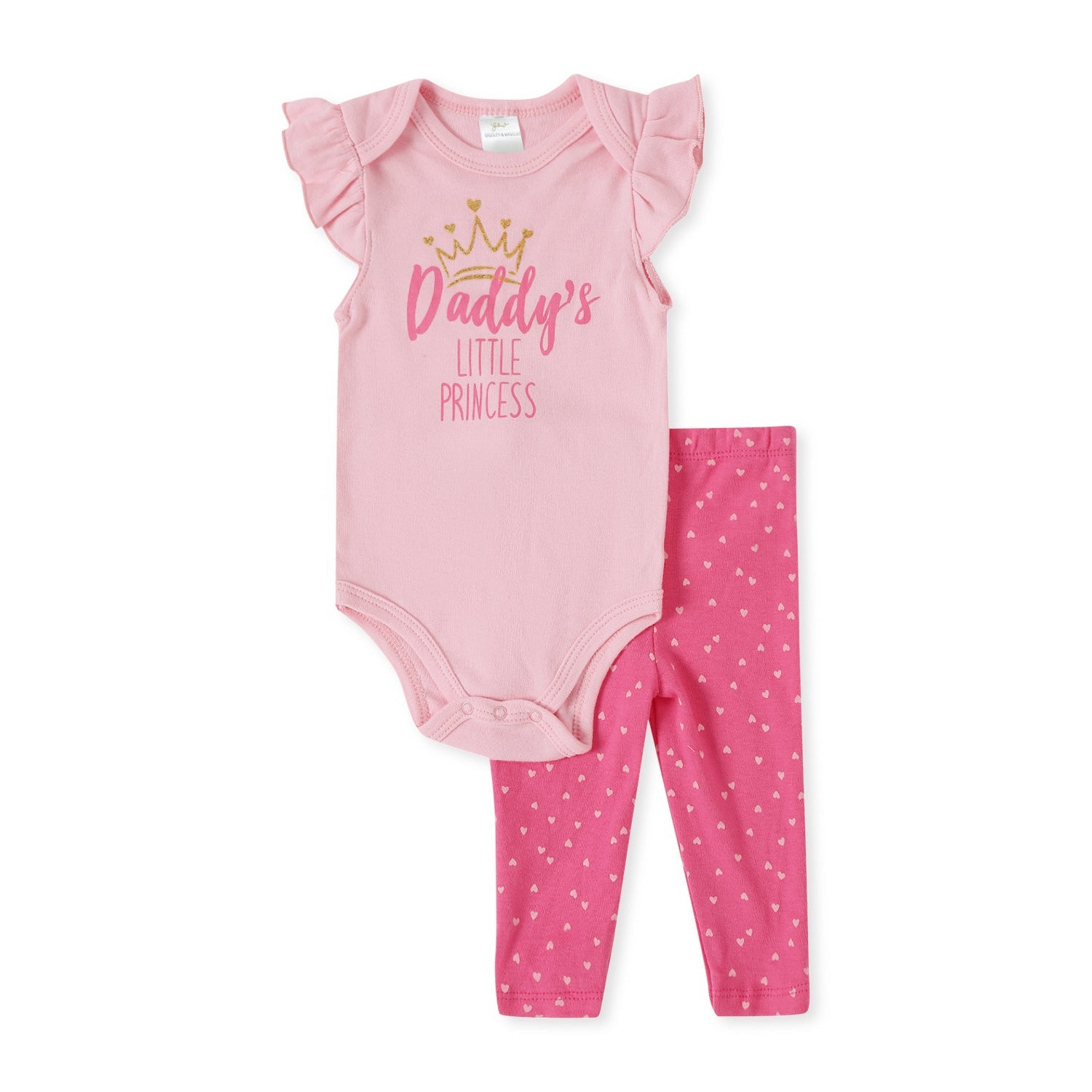 Giggles & Wiggles Lil Princess Peach Onesies With Legging