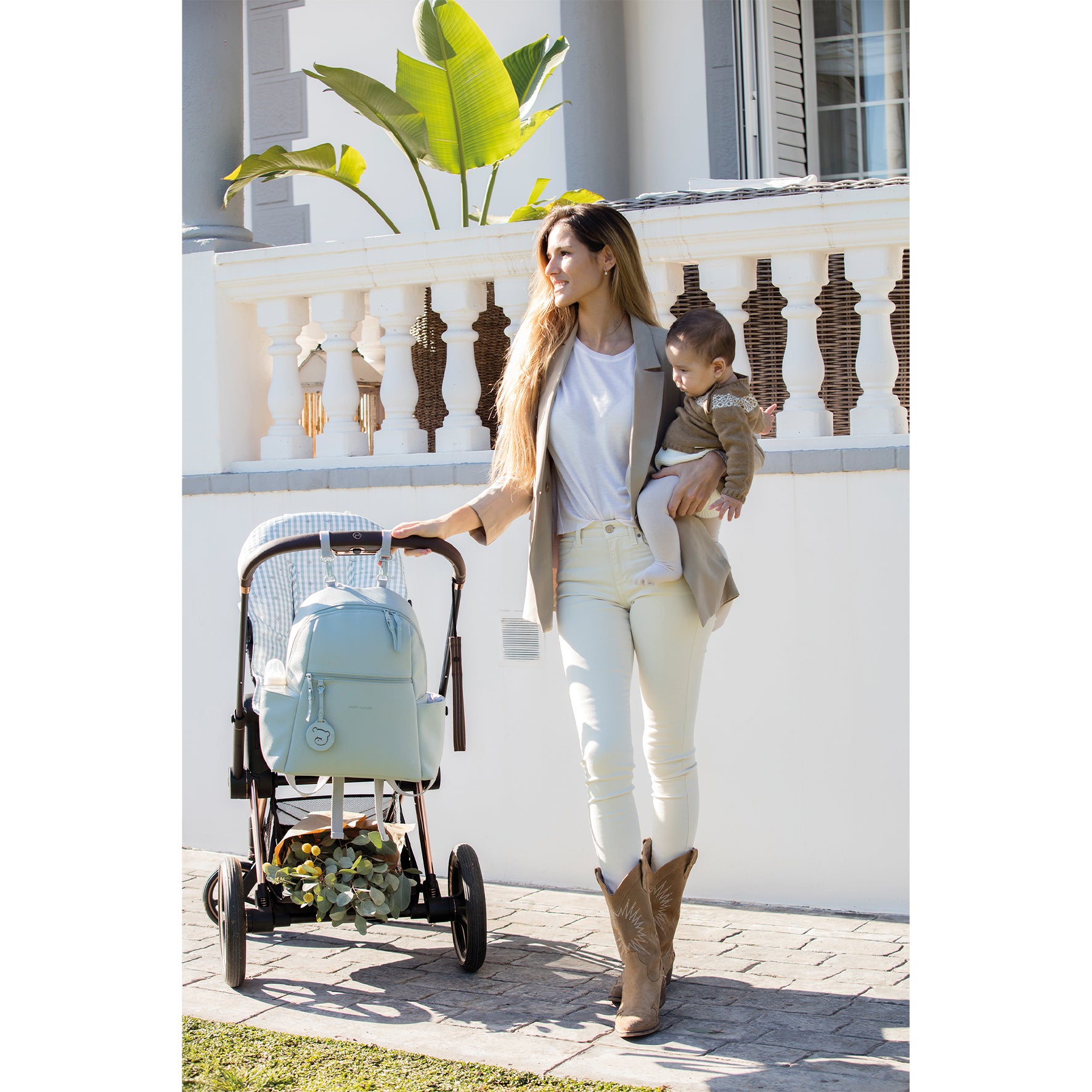 Pasito a Pasito Yummi Green Backpack Diaper Changing Bag