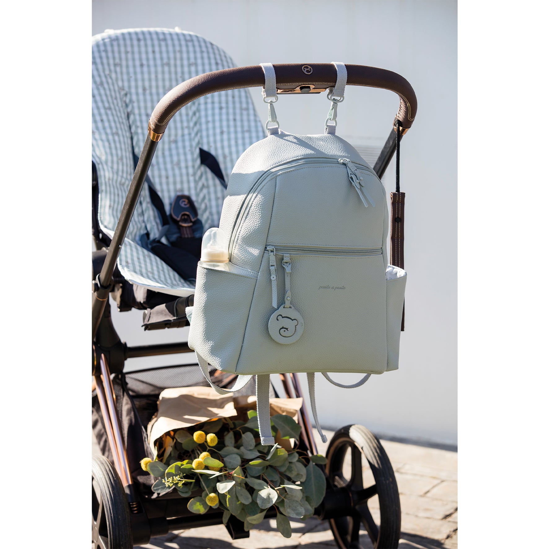 Pasito a Pasito Yummi Green Backpack Diaper Changing Bag