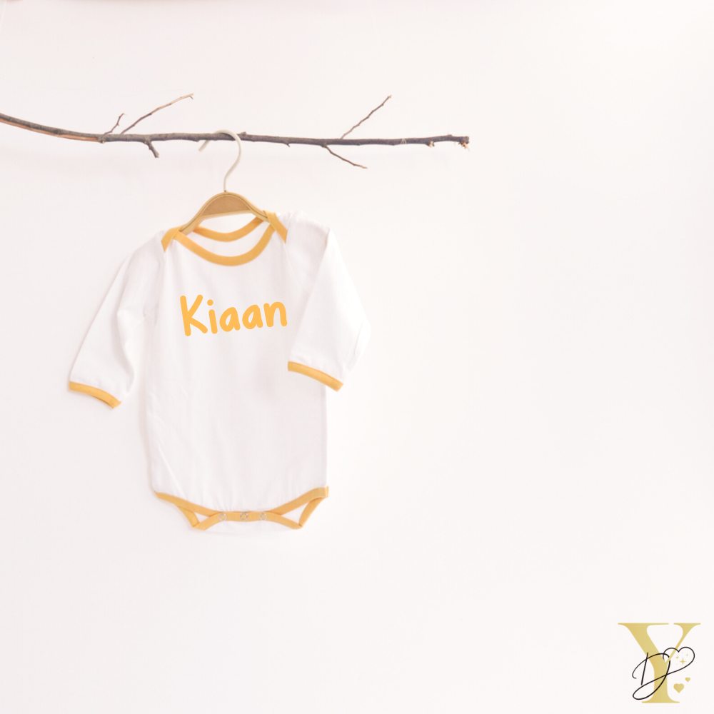 Yellow Love Bodysuits (Full Sleeves)- Set Of 2