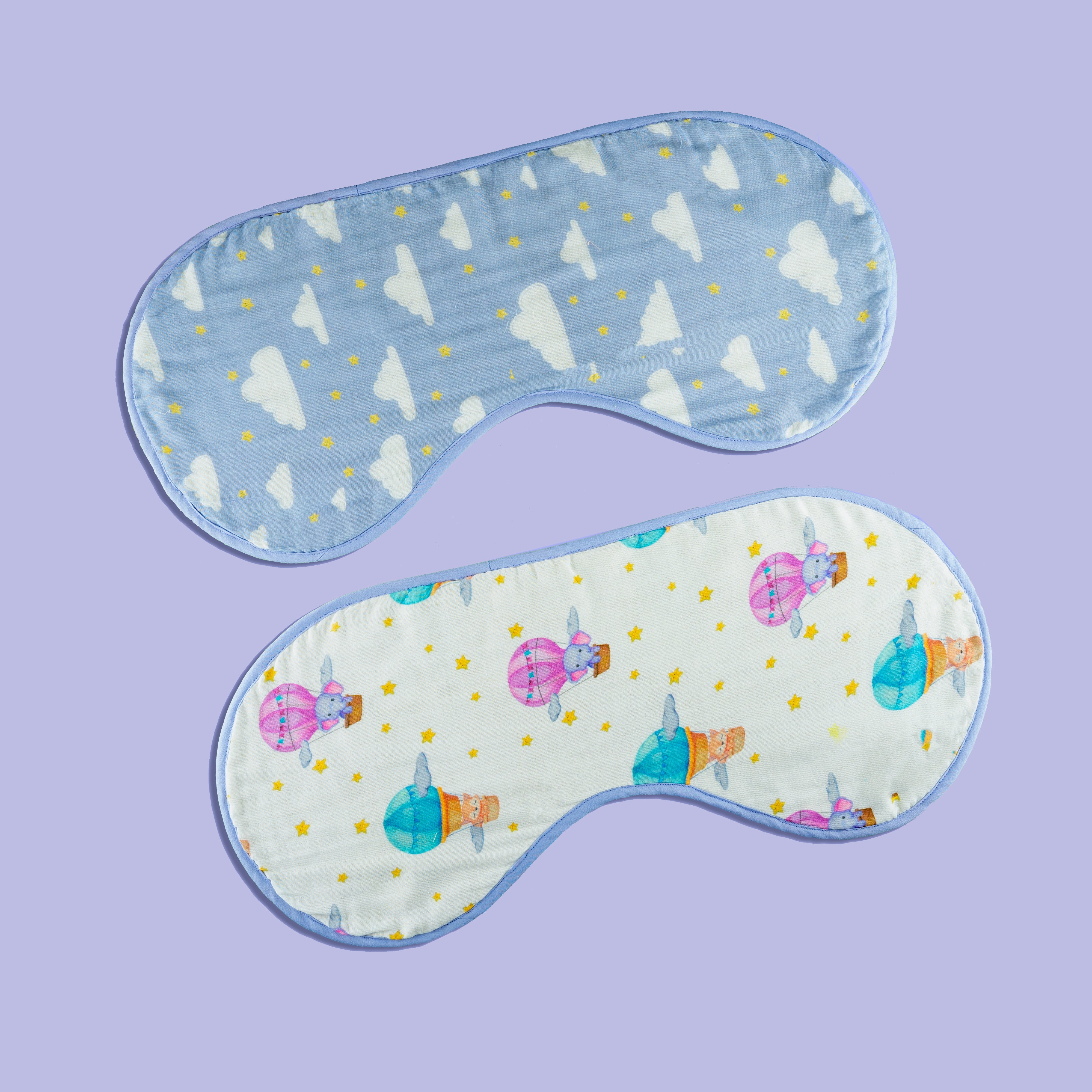 Tiny Snooze Organic Burp Cloths (Set of 2)-Sky Is The Limit