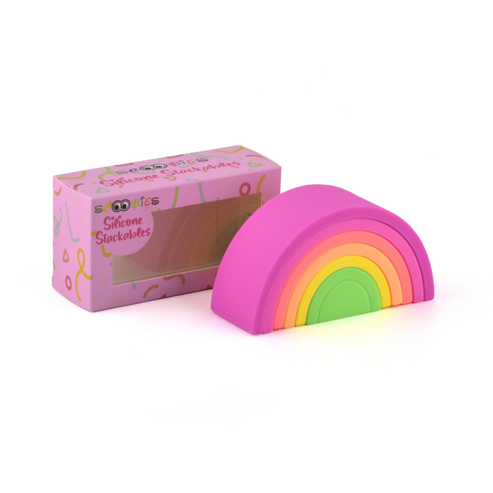 Silicone Stackables- Neon