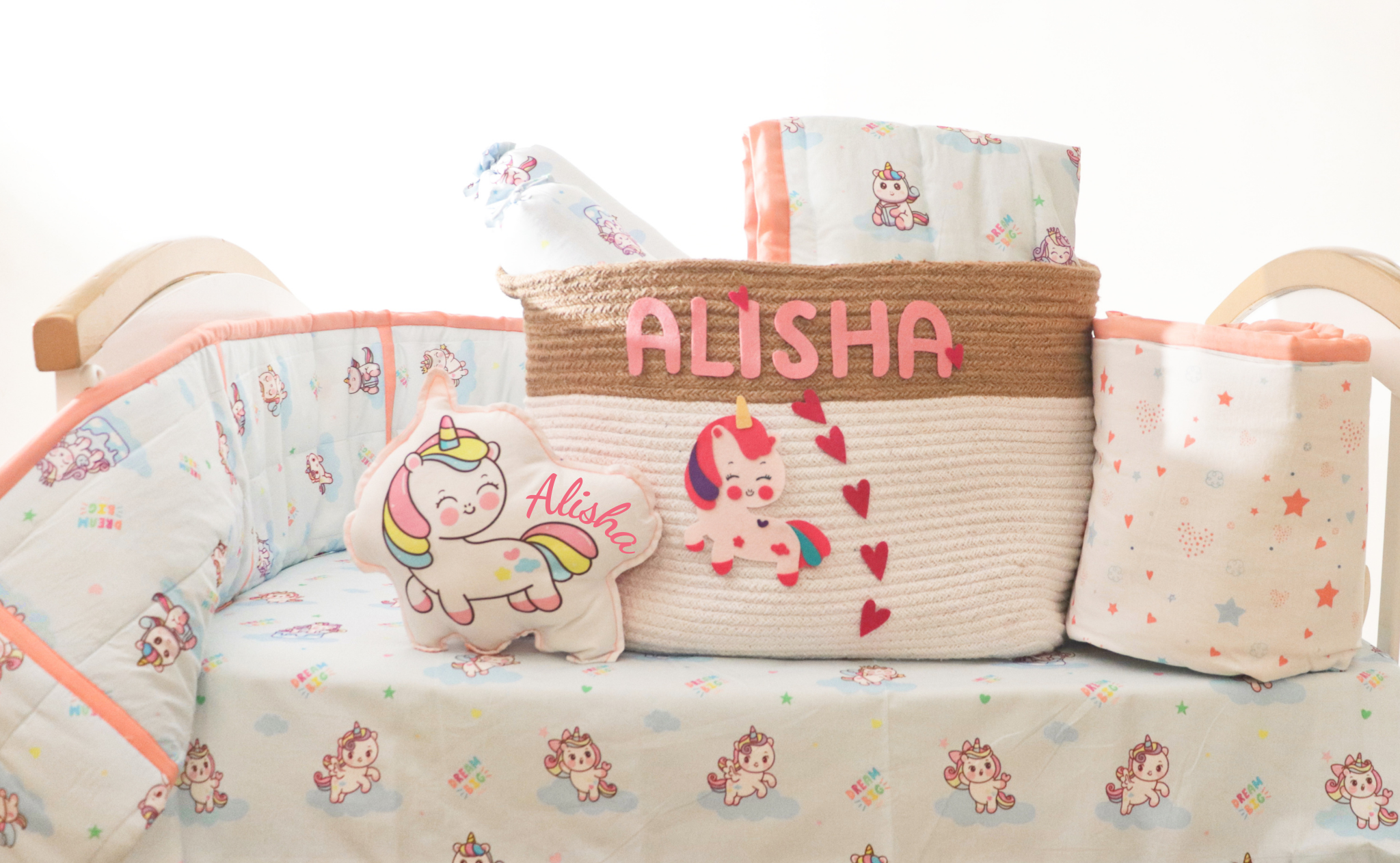 Unicorn Dreams - Personalised Essential Gift 'Baskets Of Love'