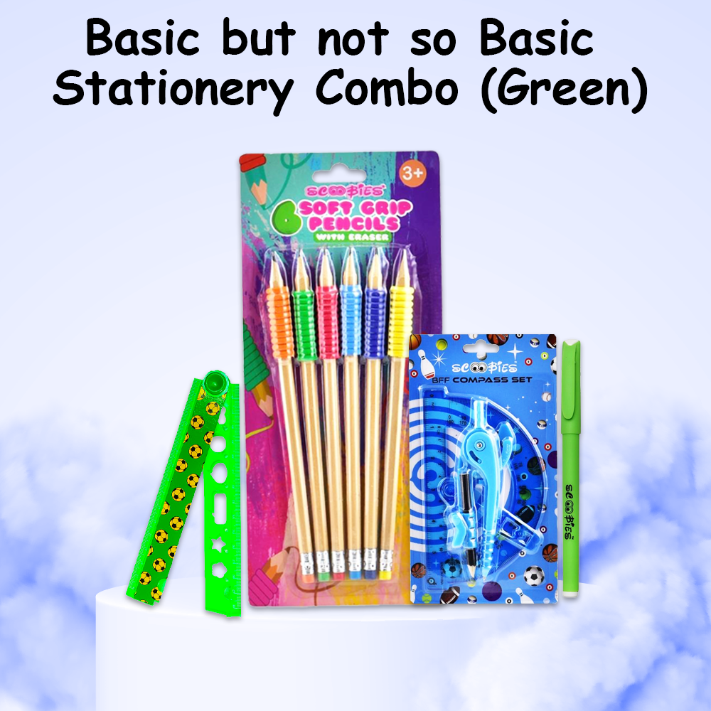 Basic But Not So Basic Stationery Combo (Green)